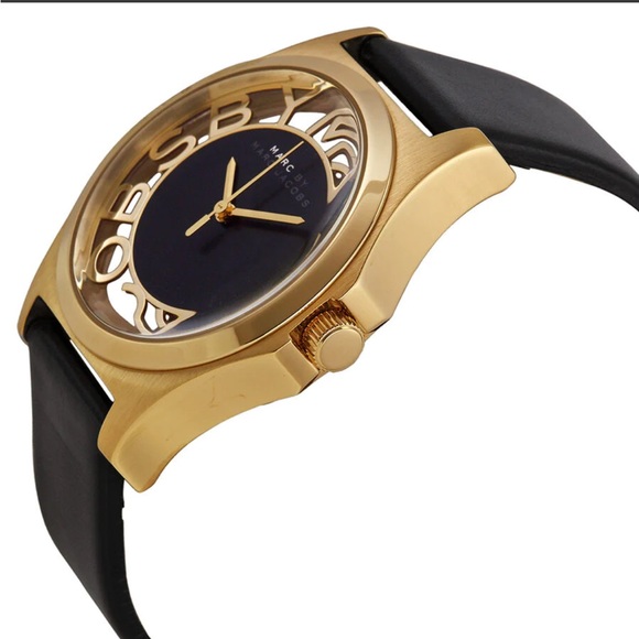 Marc By Marc Jacobs Henry Skeleton Black Dial MBM1246 Womens Watch - Picture 4 of 16